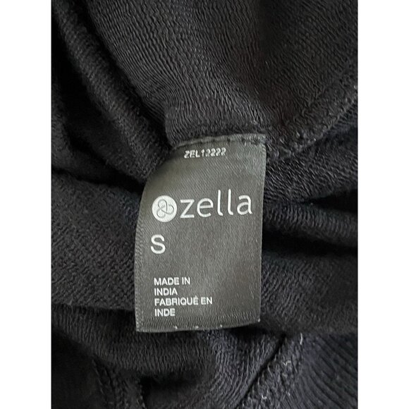 Zella Black Zip Hoodie Small Modal Made In India - Picture 3 of 4